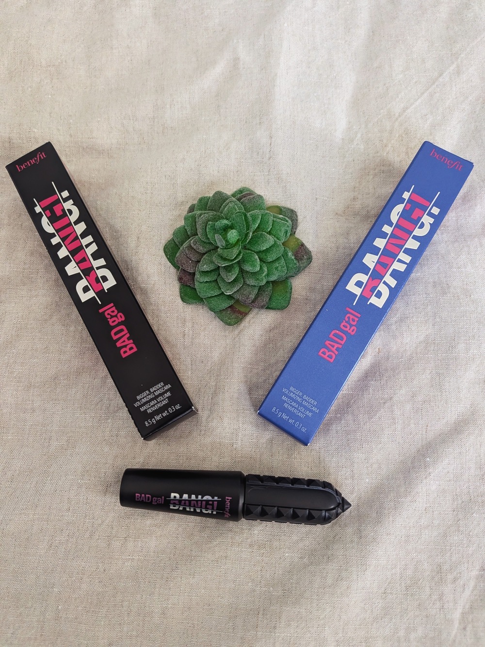 Benefit BADgal BANG! Mascara Full Black + Full Power Blue + Black Travel Set NWT